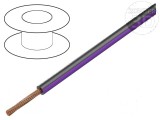 Cablu FLRY-B 1x0,75mm2 PVC negru-violet 60V