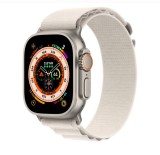 Curea smartwatch, THD, Alpine Loop, pentru Apple Watch Ultra2 49 mm, Apple Watch 46 mm seria 10, marime universala, catarama gri, Crem