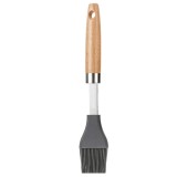 Pensula de bucatarie, patiserie si cofetarie Pufo Cook din silicon, cu maner din lemn, 24 cm