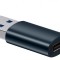ADAPTOR Baseus Ingenuity Series Mini OTG, USB Type-C (M) la USB 3.1 (T), corp metalic, albastru &quot;ZJJQ000103&quot; (timbru verde 0.18 lei) - 6932172605803