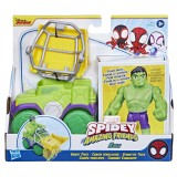 SPIDEY PRIETENII EXTRAORDINARI SET MASINUTA SI FIGURINA SI ACCESORIU HULK SuperHeroes ToysZone