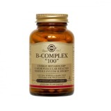 Solgar B-Complex "100" Vitamina pentru Energie, &Icirc;ntărirea Sistemului Imunitar &amp; Sistemul Nervos 50 capsule veget