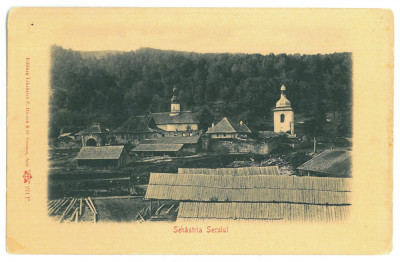 729 - Monastery SIHASTRIA SECULUI, Neamt, Litho, Romania - old postcard - unused foto
