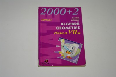 Algebra Geometrie Clasa a VII a - Partea I - Branzei foto