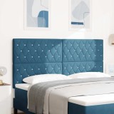 VidaXL Tăblie din Catifea Argyle Manual Albastru &icirc;nchis 180 cm Catifea
