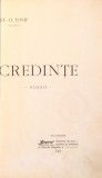 CREDINTE, POESII de ST. O. IOSIF, EDITIA I , 1905