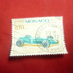 Timbru Monaco 1967 Automobil ,val. 0,7fr stampilat