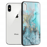 Husa telefon iPhone X / XS Techsuit Glaze - Blue Ocean