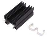 Radiator Extrudat Negru 63mm x 35mm TO218 TO220 TOP3