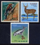 RyuKyu Islands 1966 - Fauna, animale, serie neuzata
