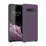 Husa Kwmobile pentru Samsung Galaxy S10, Mov inchis, Silicon, KWM000009QK052C, Carcasa