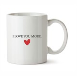 Cana Personalizata I Love You More, INOVATIX&reg;. 330ml