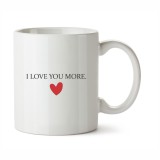 Cana Personalizata I Love You More, INOVATIX&reg;. 330ml