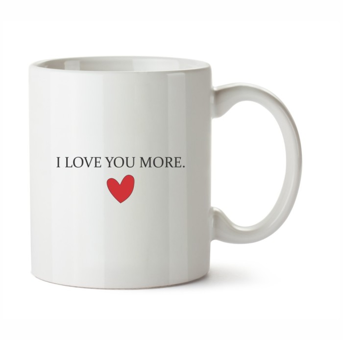 Cana Personalizata I Love You More, INOVATIX&reg;. 330ml
