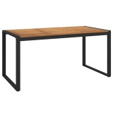 Cumpara ieftin Masa gradina picioare forma de U 160x80x75 cm lemn masiv acacia