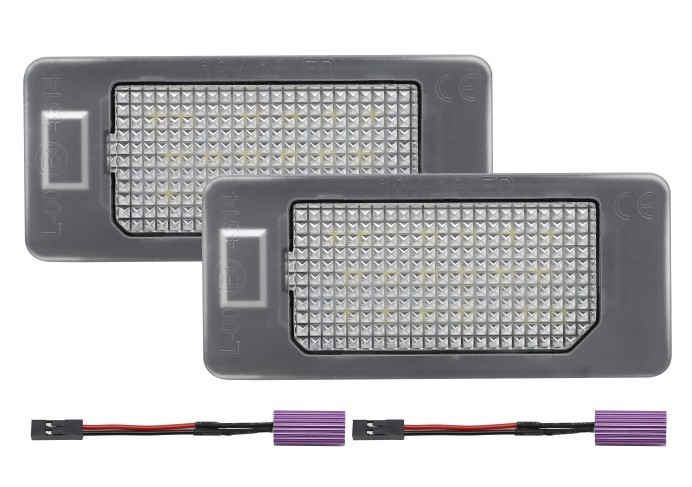 Set 2 buc lampa numar SKODA FABIA, 12.2014-09.2018; KODIAQ, 10.2016-; OCTAVIA III (5E), 01.2013-2020; RAPID (NH), 10.2012-; SUPERB (3V), 05.2015-06.2