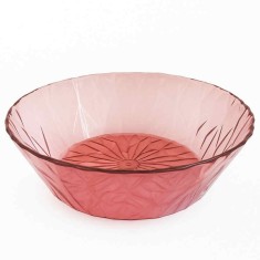 Bol Pufo Ellegant pentru prajituri, torturi, fructe, aperitive, 22 cm, roz
