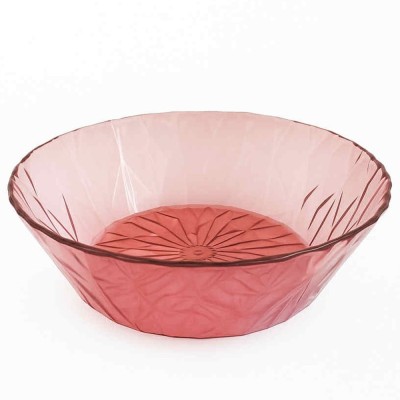 Bol Pufo Ellegant pentru prajituri, torturi, fructe, aperitive, 22 cm, roz foto