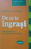DE CE TE INGRASI. AFLA RASPUNSUL AICI SI SCAPA DE CURELE DE SLABIRE-GARY TAUBES-358309