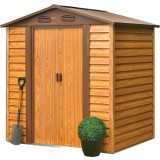 Magazie metalica de gradina Strend Pro maro 193x152x203 cm