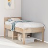 VidaXL Cadru de pat fără saltea, 75x190 cm, lemn masiv de pin 855744