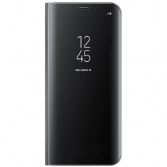 Husa de protectie Clear View Standing pentru Samsung Galaxy S8 Plus - Black