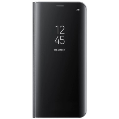 Husa de protectie Clear View Standing pentru Samsung Galaxy S8 Plus - Black foto