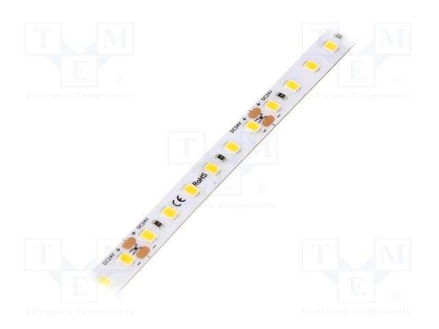 Bandă LED alb cald 2835 120 LED/m 8mm IP64 9,6W/m 24VDC - POS