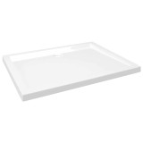 Cumpara ieftin Cadita de dus dreptunghiulara din ABS, alb, 70x90 cm
