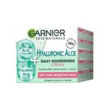 Garnier Skin Naturals Hyaluronic Aloe Gel-cremă nutritiv pentru pielea sensibilă și uscată 50 ml