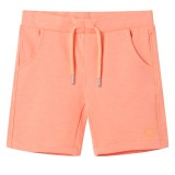 Pantaloni scurti pentru copii cu snur, portocaliu neon, 140 GartenMobel Dekor, vidaXL