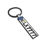 Breloc Personalizat Numar Auto, Negru, Masina. Cadou Barbati/Femei. Personalizare Fata/Verso
