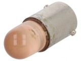 Lampă LED portocalie 220VDC BA9S