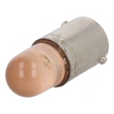 Lampă LED portocalie 220VDC BA9S