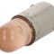 Lampă LED portocalie 220VDC BA9S