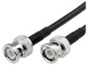 Cablu BNC Amphenol RG58 50 Ohm 0.5m BNC Mufa la ambele capete Negru