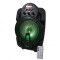 Boxa portabila Lige cu Bluetooth, 6.5inch, AUX-in, Radio FM, Cititor USB, Card TF, Lumini LED DJ, Telecomanda,