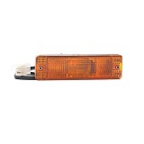 Lampa semnalizare fata Audi 50, 80; VW Caddy I, Golf I /Cabrio, Golf II, Jetta, Polo; fata, stanga = dreapta, in bara, bec P21W, geam galben, cu