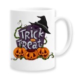 Cana alba personalizata &quot;Trick or treat &quot;, INOVATIX&reg;. 330ml