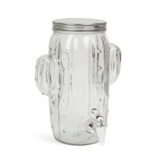 Dozator bauturi cu robinet, sticla, model ?Cactus? - 3,6 l foto