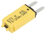 Siguranță resetabilă auto MINI 20A 28VDC GLOSO
