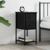 VidaXL Dulap de noapte Stejar negru 32 x 42 x 70 cm Lemn compozit 871289