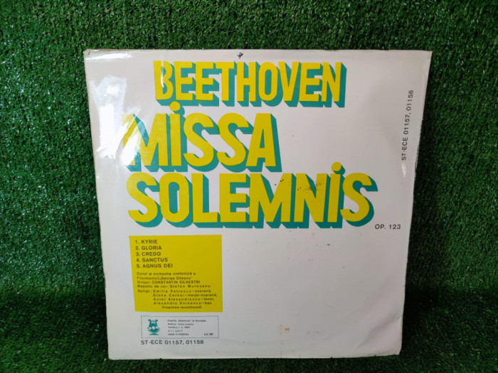 vinil beethoven missa solemnis lp electrecord-dirijor c&#039;tin silvestri / C112