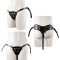 Harness Strap-on cu două inele - Negru, piele artificială