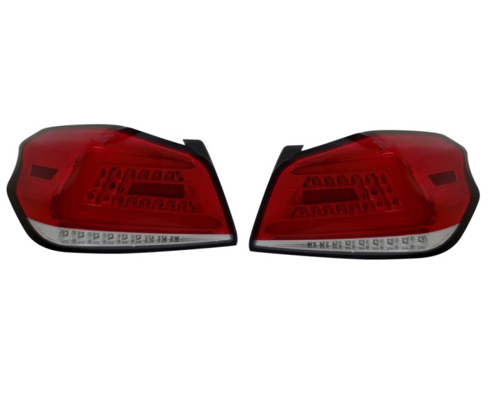 Set stopuri, lampa spate SUBARU WRX/STI (GP/GJ), 01.2014-2019, partea stanga, dynamic indicator; LED; rosu, fumuriu; TUNING,
