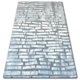 Covor acril Patara 0244 crem si turcoaz, 160x235 cm