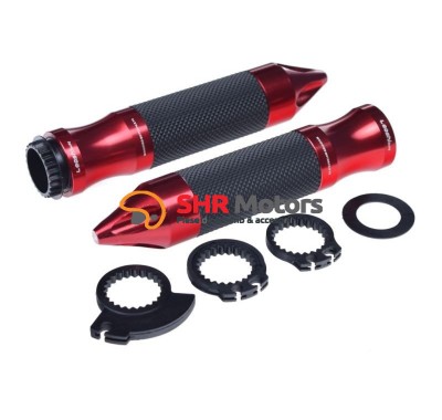 Set mansoane Leoshi 653 negru cu rosu ascutite foto