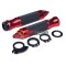 Set mansoane Leoshi 653 negru cu rosu ascutite