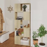VidaXL Bibliotecă/Separator cameră, stejar sonoma, 60x24x155 cm