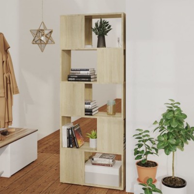 vidaXL Bibliotecă/Separator cameră, stejar sonoma, 60x24x155 cm foto